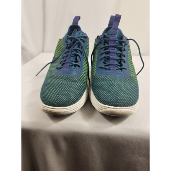 Nike Women’s 9 Lunarelite Sky HI JCRD 654169-400 Blue Green Running Shoes - Picture 8 of 10